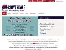 Tablet Screenshot of cloverdalefpc.ca